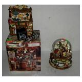 Christmas lot, includes snow globe that plays