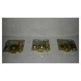 Set of three door handles