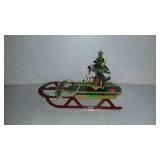 Festive flyer decor runner sled and Christmas