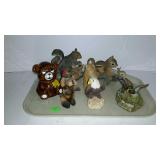 Squirrel figurines
