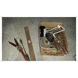 Box with tools and paint rollers