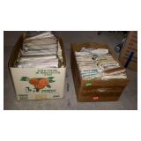 Two boxes of multiple sewing patterns