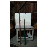 Group lot of fishing pole holders, and fishing