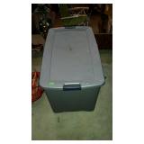 Large 45 gallon bin with latching lid
