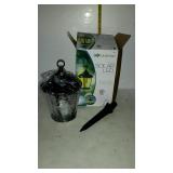 Solar LED dual display flickering candle light,