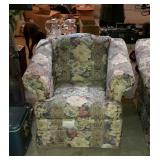 Bassett easy chair with multi color floral