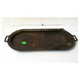 Cast iron griddle with gatemarks 24in long