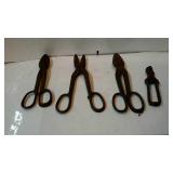 Group of four hand clippers