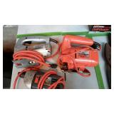 Black and Decker tools, drill and jig saws