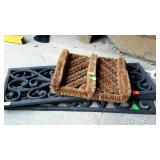 Boot cleaner scrapper brush, and 4 rubber step