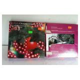 Two purple grape cluster lights indoor or outdoor