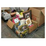 Skid lot with artificial flowers, Christmas