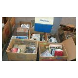 Skid lot - Dishes, igloo cooler, rope lights,
