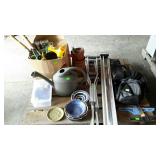 Skid lot to include, crutches, ping pong paddles,