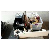 Skid lot to include, lamps, wall shelf,