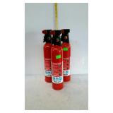 Three fire extinguisher