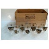 Set of 8 New York Worlds Fair 1964-1965 glasses