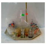 Big brandy sniffer type glass plus 9 juice