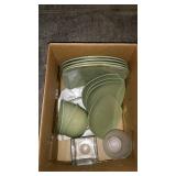 Box of plates and dishes