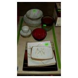 Dishes - 16-pc partial Asian dish set with f