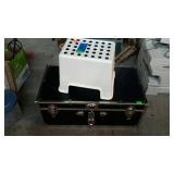 Group lot, includes storage trunk and step stool,