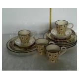 Dinnerware - 16-pcs Country Living brown/beige
