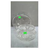 Two fish bowls / terrarium style bowl