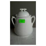 7" Ironstone biscuit jar with lid by Eagle