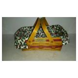 1996 Longaberger double handled basket with liner