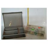 2 plastic craft room supplies organizers