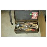 Portable tool box includes the tools