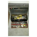 Portable tool box includes the tools