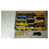Flat of train cars union pacific, D&H etc