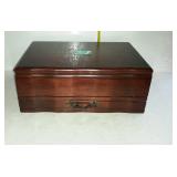 Reed and Barton silverware chest only, seller