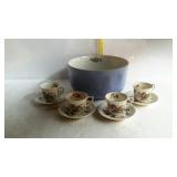 Johnson bros teacups and saucers 4 plus hall