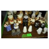 Salt and pepper shakers group lot majority owls