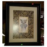 Wall decor print, framed & matted - 29 x 35