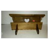 Two home decor wall shelves 18 and 24" long