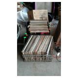 Two crates of records