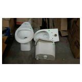 Group lot, includes two zurn toilets with one