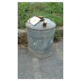 Early 5 gallon galvanized fuel can nice shape