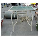 Outdoor Table bistro height type with glass top