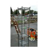 Organizer shelf rack, 12 x 12 x 64" tall having 6