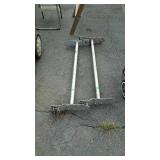 Set of roof top ladder brackets for work van