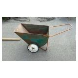 Milcor pick up cart, early metal gardeners cart,