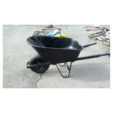 Wheel Barrel, painted all black and ready to go to