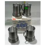 Set of four Pewter Regency Tankards #910-16 oz.