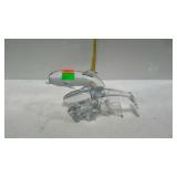 Art glass dolphins figure