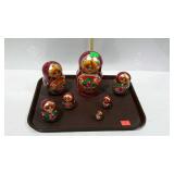 Russian style nested dolls