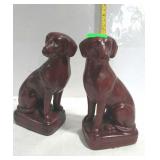 Pair of dog bookends. Labrador or golden